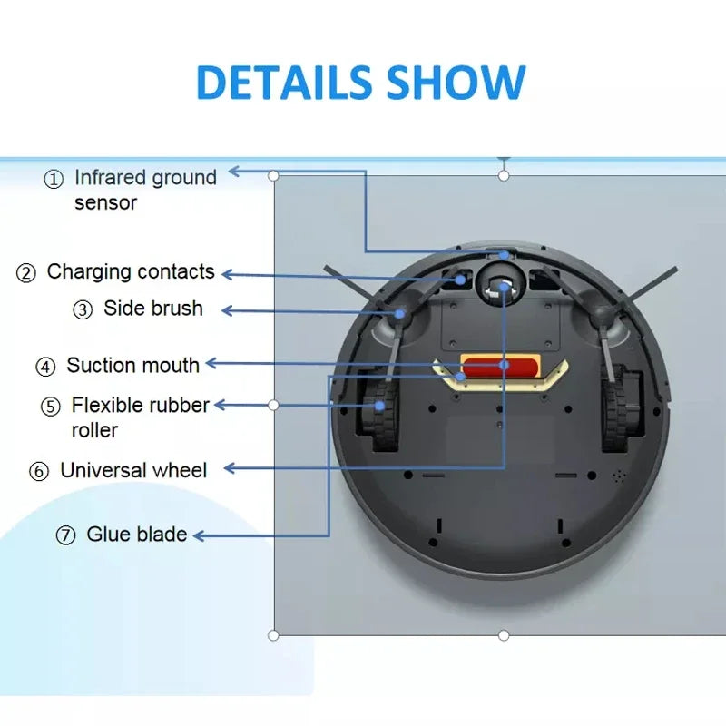 Smart Vacuum Cleaner Robot Automatically Sweeping Scrubbing Mopping Floor Cleaning Robot 2 in 1 Intelligent Robot OEM VSLAM