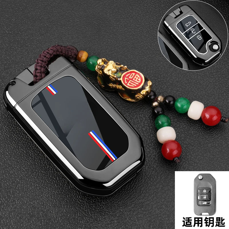 Car Key Fob Pocket Cover Case For Honda Civic CR-V HR-V Accord Jade Crider Odyssey 2015- 2018 Remote Protector Accessories