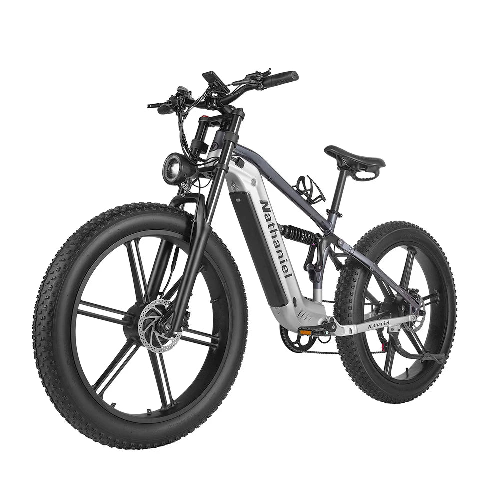 Nathaniel 2000W E-Bike SYR09 Dual Drive 26x4.0 Fat Tire 48V20AH Battery E-Mountain Bike Outdoor Sports All-Terrain Electric Bike