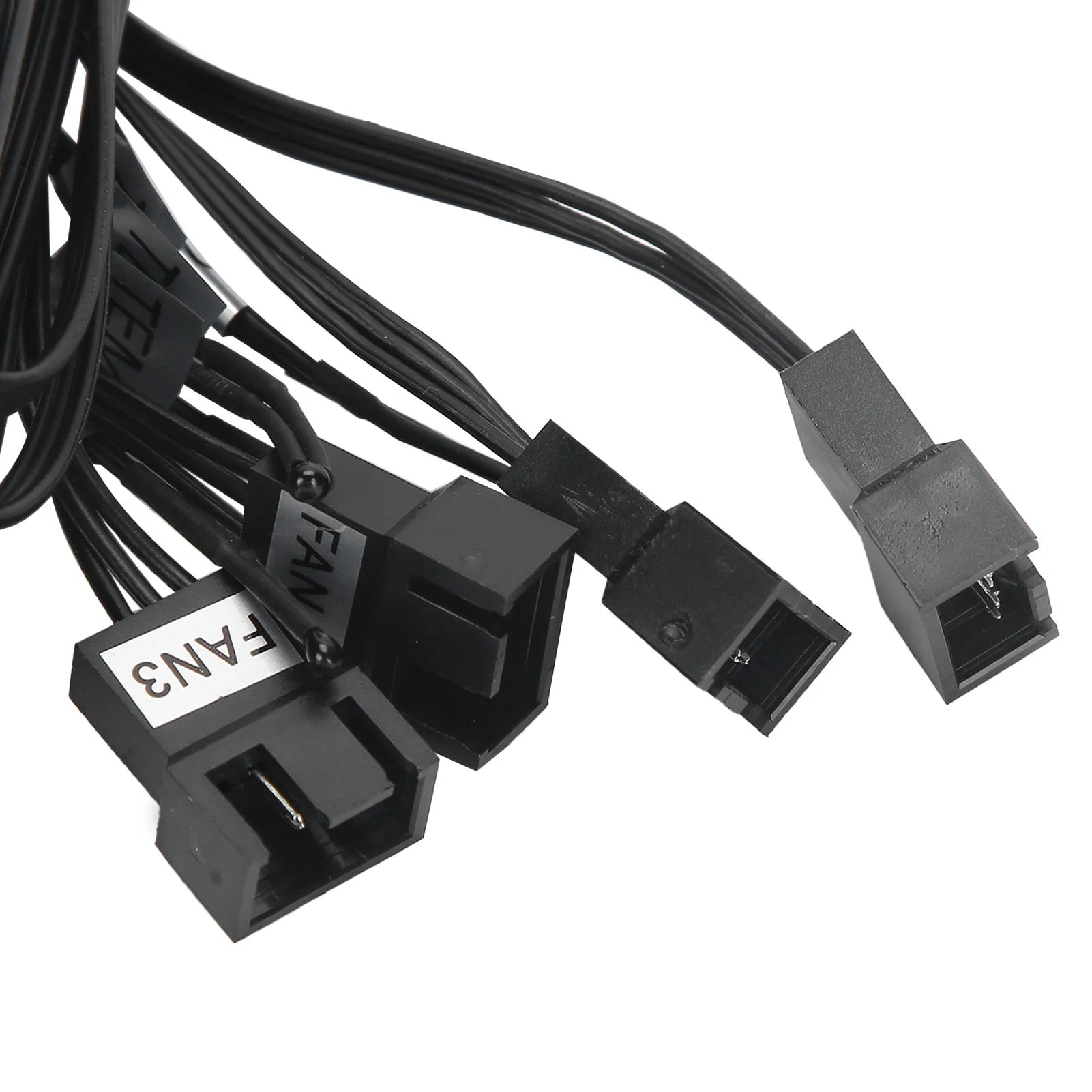 CPU Fan Controller Fan Controller STW‑6041 Fan Controller for Computer CPU Multifunctional 4-Channel Front Panel LCD Display