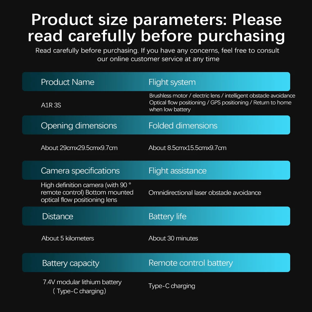 For Genuine A1R 3S 5G Screen-Controlled Drone with Laser 360 Obstacle Avoidance GPS Return Home 8K Camera for Aerial Photography