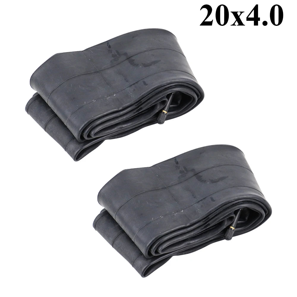 2-Pack 20" Fat Tire Inner Tubes, 20x4.0 Fat Tire Bike Inner Tubes Compatible with 20 x 3.5-4.0" Electric Bike/Mountain Bike Fat