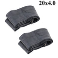 2-Pack 20" Fat Tire Inner Tubes, 20x4.0 Fat Tire Bike Inner Tubes Compatible with 20 x 3.5-4.0" Electric Bike/Mountain Bike Fat