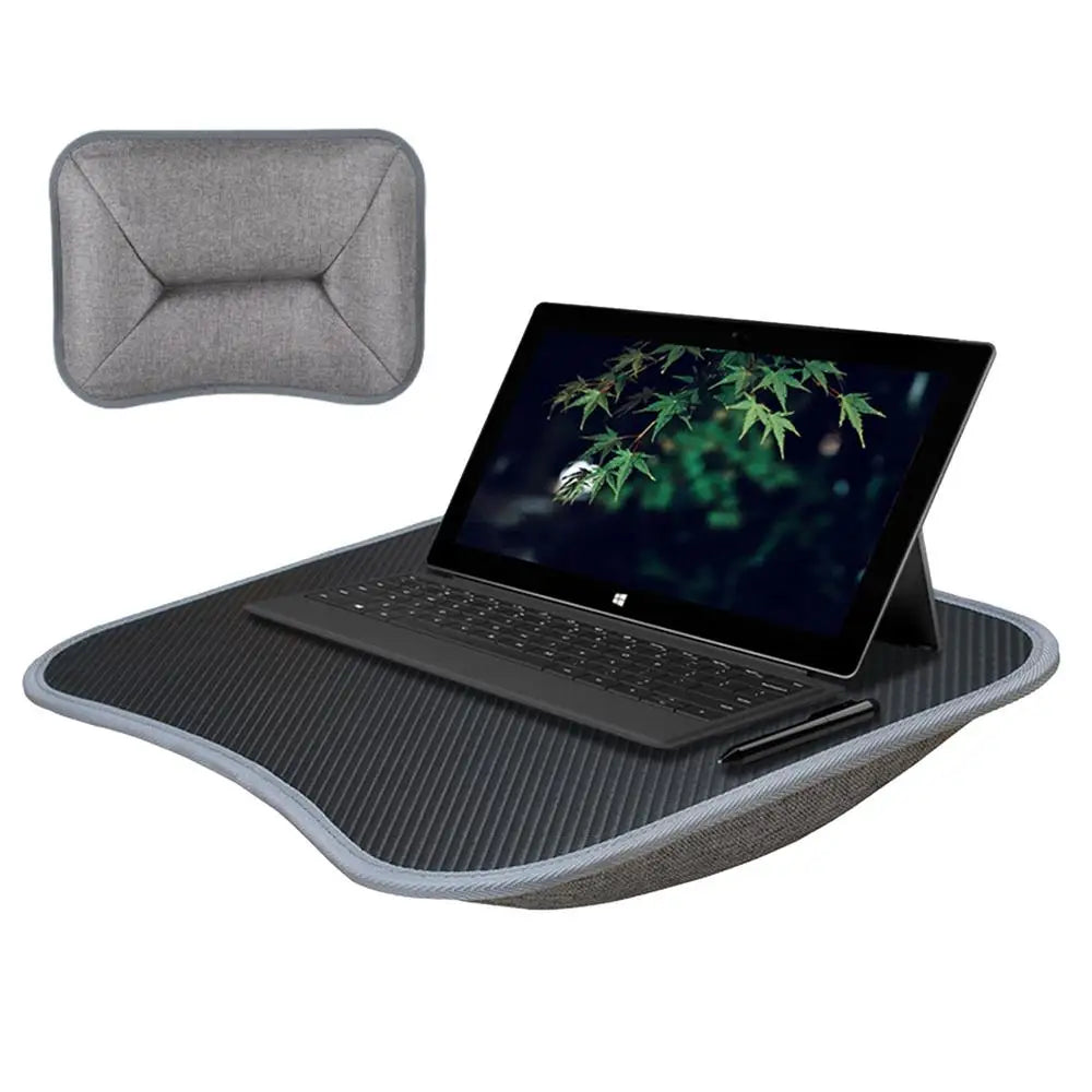 Lap Desk For Laptop With Cushion Lapdesk For Laptop With Soft Pillow Cushion Writing Padded Tray With Handle For Work And Game