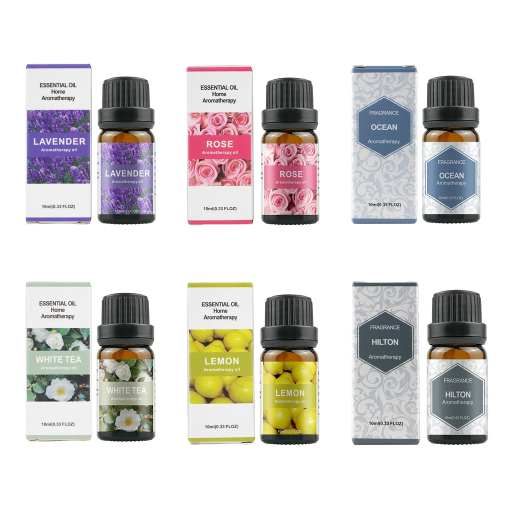 500ML Aroma Diffuser (6 Oils Optional), 5V 2A Essential Oil Aromatherapy Diffuser Humidifier with Remote Control