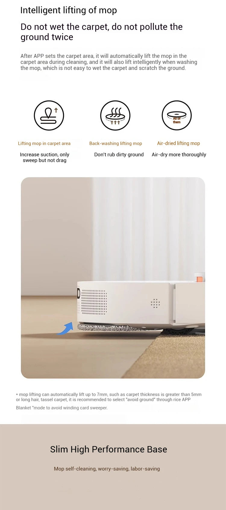 XIAOMI MIJIA Self Robot Vacuum Cleaners H40 Smart Home Sweeping High Speed Rotary Scrubbing 10000PA Cyclone Suction LDS Laser