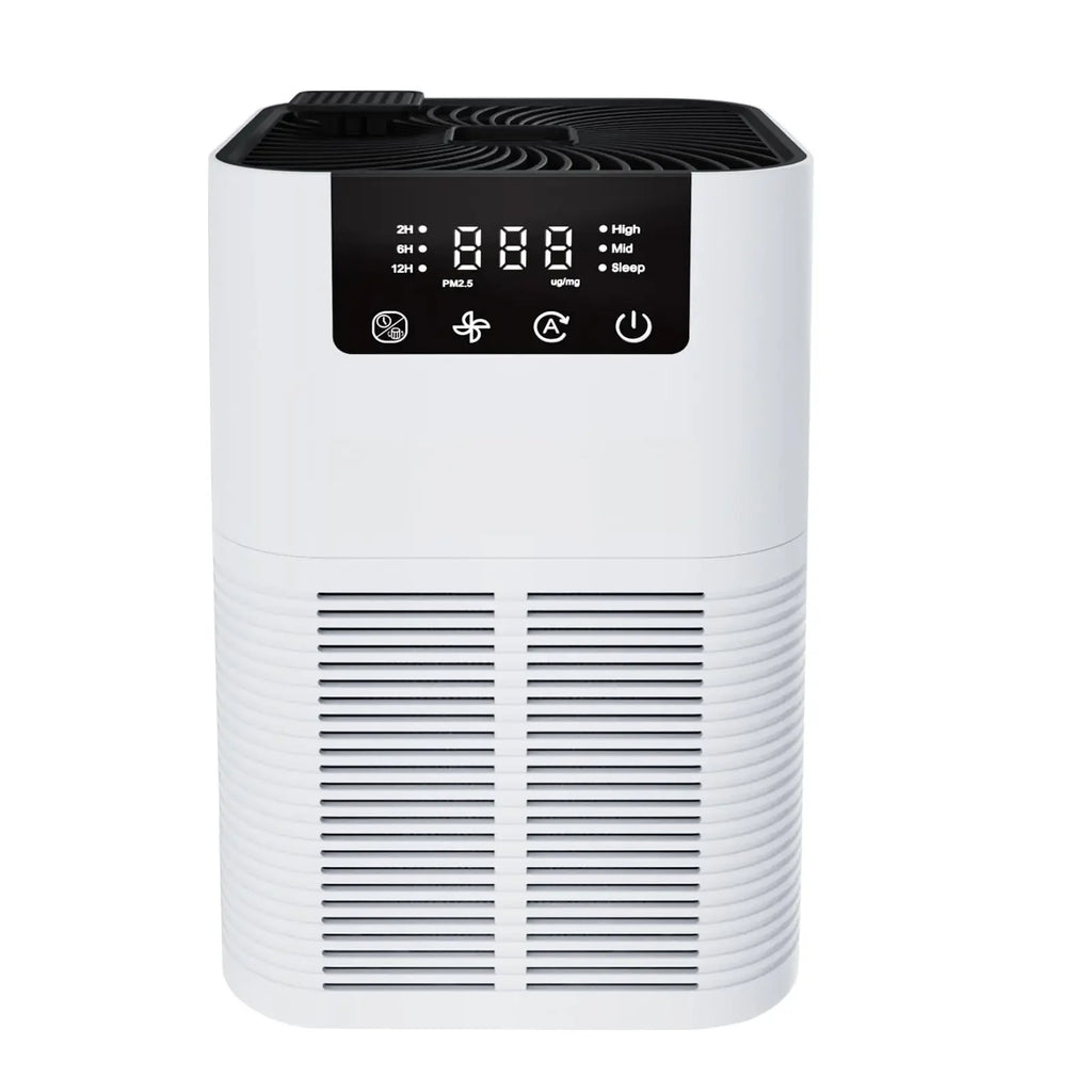 Home Air Purifier for Bedroom, Removes Smoke, Pollen, Dandruff, Hair Odor, with Sleep Mode Speed Control, Can Add Aromatherapy