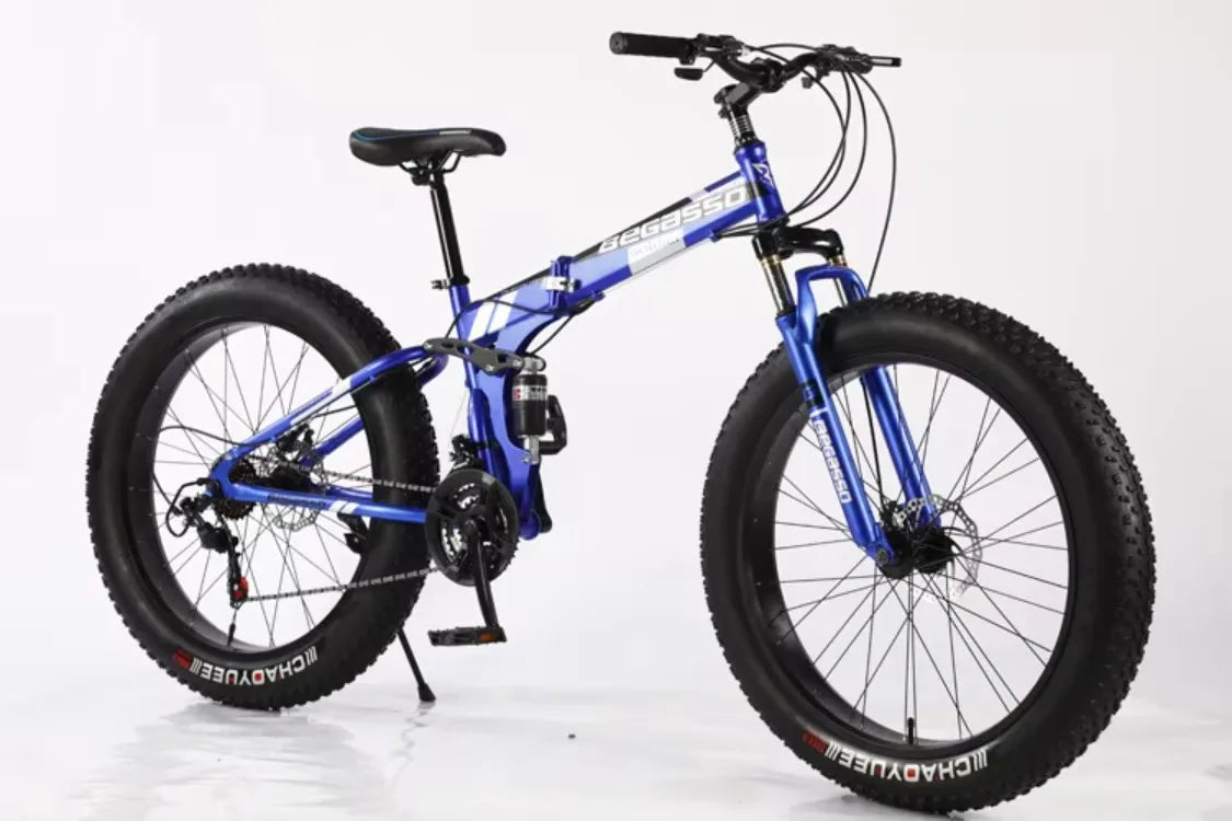 Folding Fat Tire Tyre Mountain Bike Tires 26x4.0 Bicycle Mtb Cycle With Gears for Adult