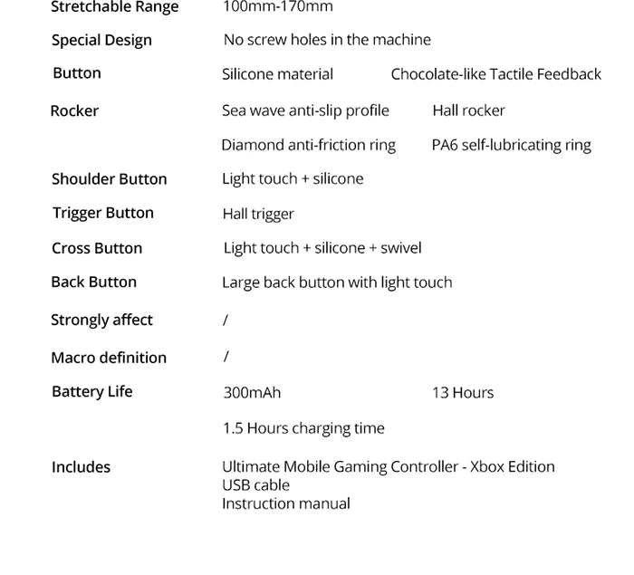 8BitDo Ultimate Mobile Gaming Controller - XBOX Edition - with Hall Effect Joysticks and Hall Triggers
