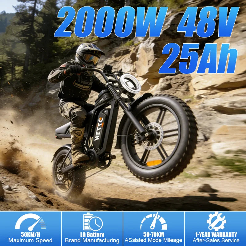 4000W motor F6S off-road electric bicycle is suitable for adults to use The single-person configuration is for mountain biking
