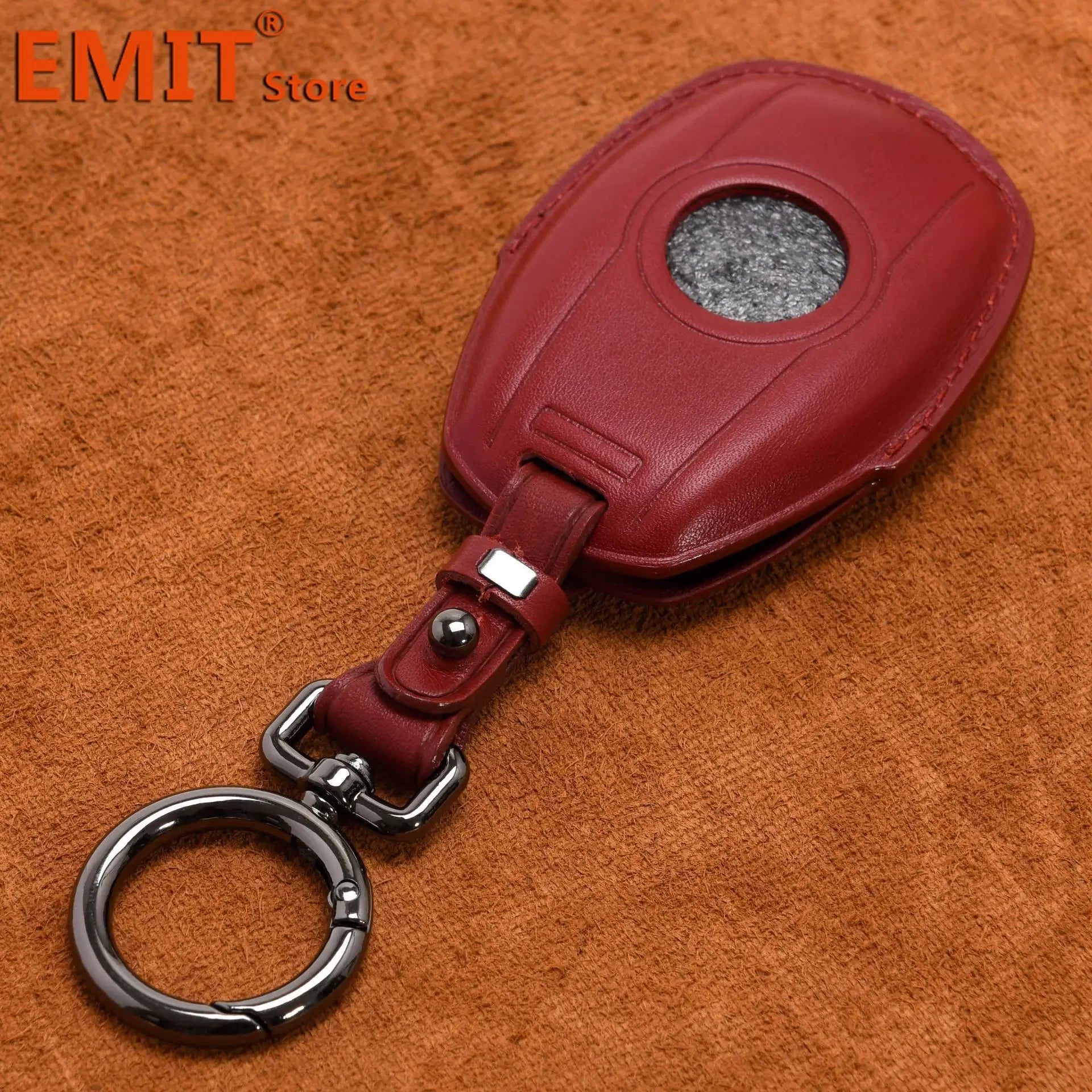 Handmade Leather Key Fob for Bentley Bentayga Continental Flying Spur Mulsanne PHEV Continental GT Cover Case Car Accessories