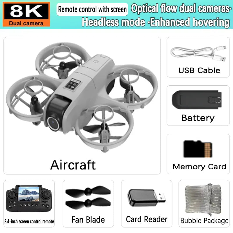2026New Dual Camera Drone YP6 Aerial Photography Aircraft 5GWIFI Brushless Motor Remote Control Optical Flow Hover Aircraft Gift