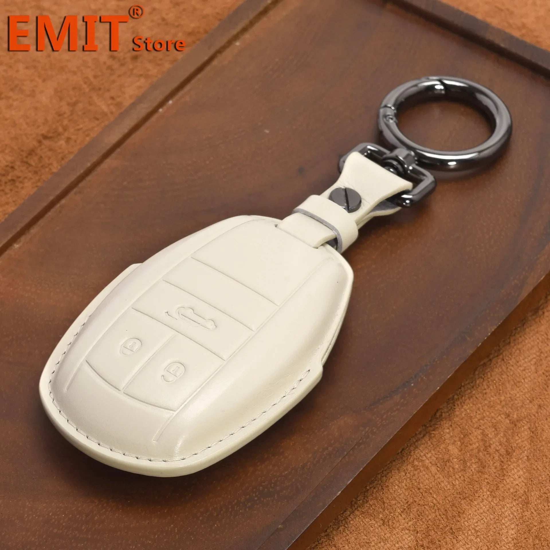 Handmade Leather Key Fob for Bentley Bentayga Continental Flying Spur Mulsanne PHEV Continental GT Cover Case Car Accessories
