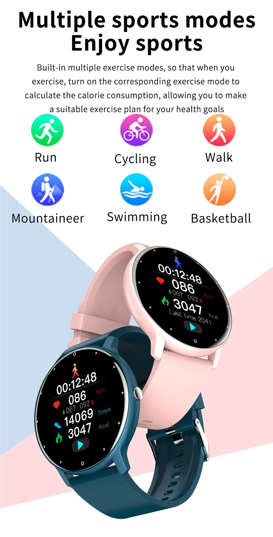 2026 New Smart Watch Men Full Touch Screen Sport Fitness Watch IP67 Waterproof Bluetooth For Android ios smartwatch Men+box
