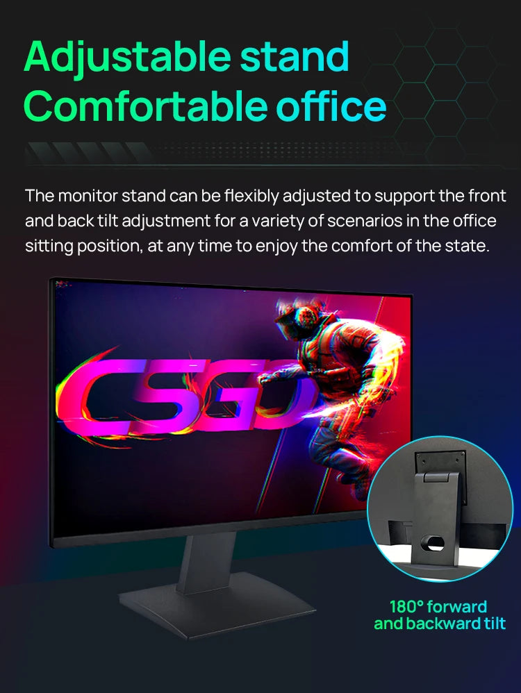 Anmite 24-inch 1080P capacitive touch computer monitor IPS 100% sRGB high color gamut professional desktop ten-point touch scree