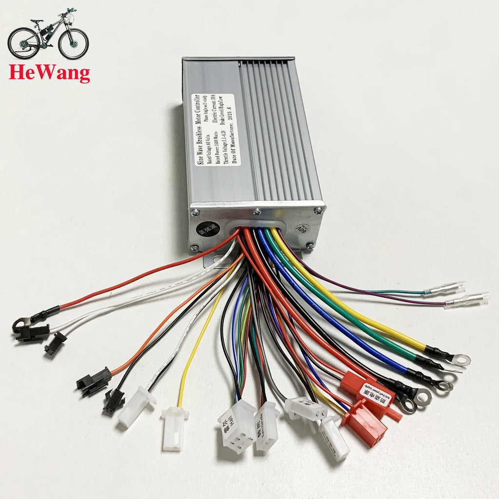 48V 52V 60V 64V 72V Sine wave controller Ebike 1000W 1500W brushless motor controller MAX 30A for electric vehicle scooter