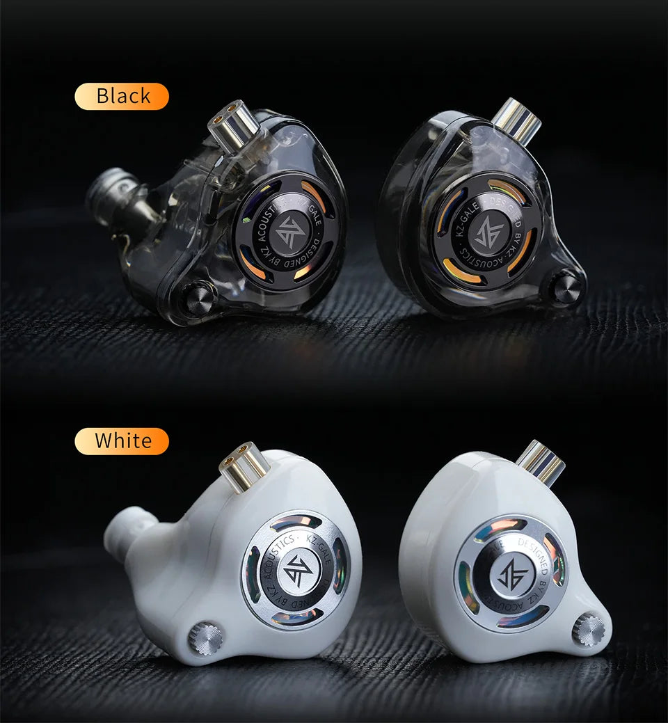 KZ Gale In-Ear Gaming Earphones 7.1 Stereo E-sports Bass Metal Earbuds for Video Game Stage Live Wired Headphones With HD Mic