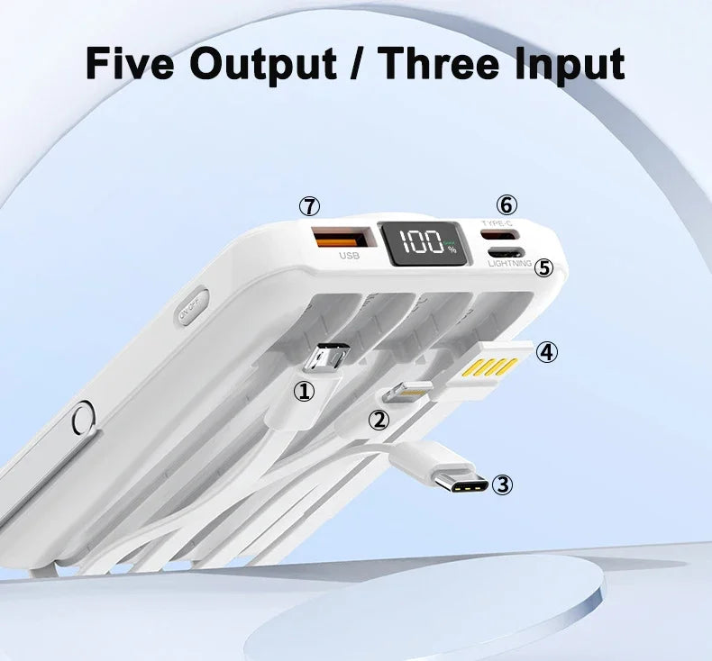 20000mAh Magnetic Power Bank Wireless Fast Charging Portable Charger with Cable Stand External Battery for IPhone Iwatch Magsafe