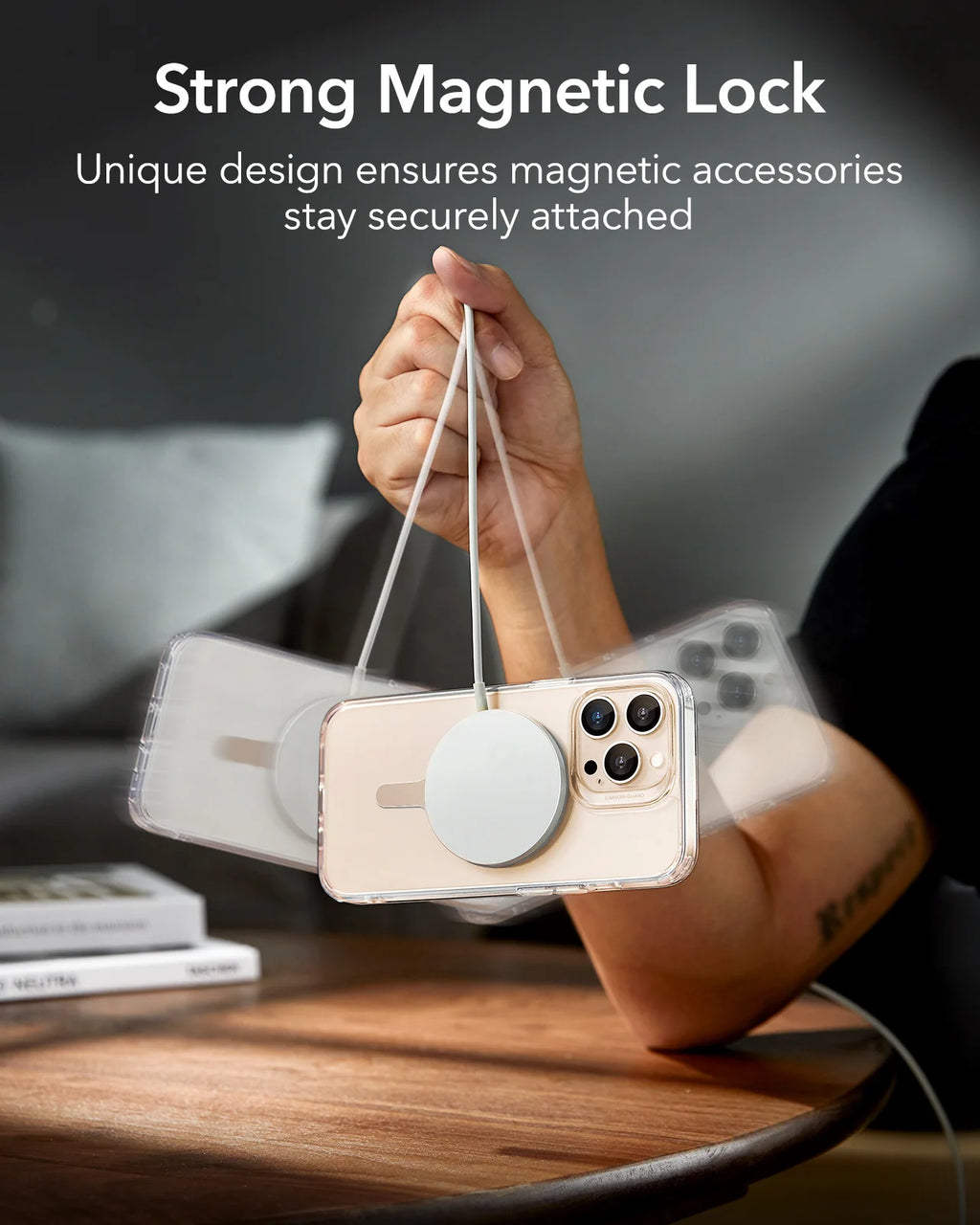 ESR for MagSafe Ring Magnet (HaloLock) Universal Magnetic Wireless Charger Kit for iPhone 16/15/14/13/12  Galaxy S23/S22/S21