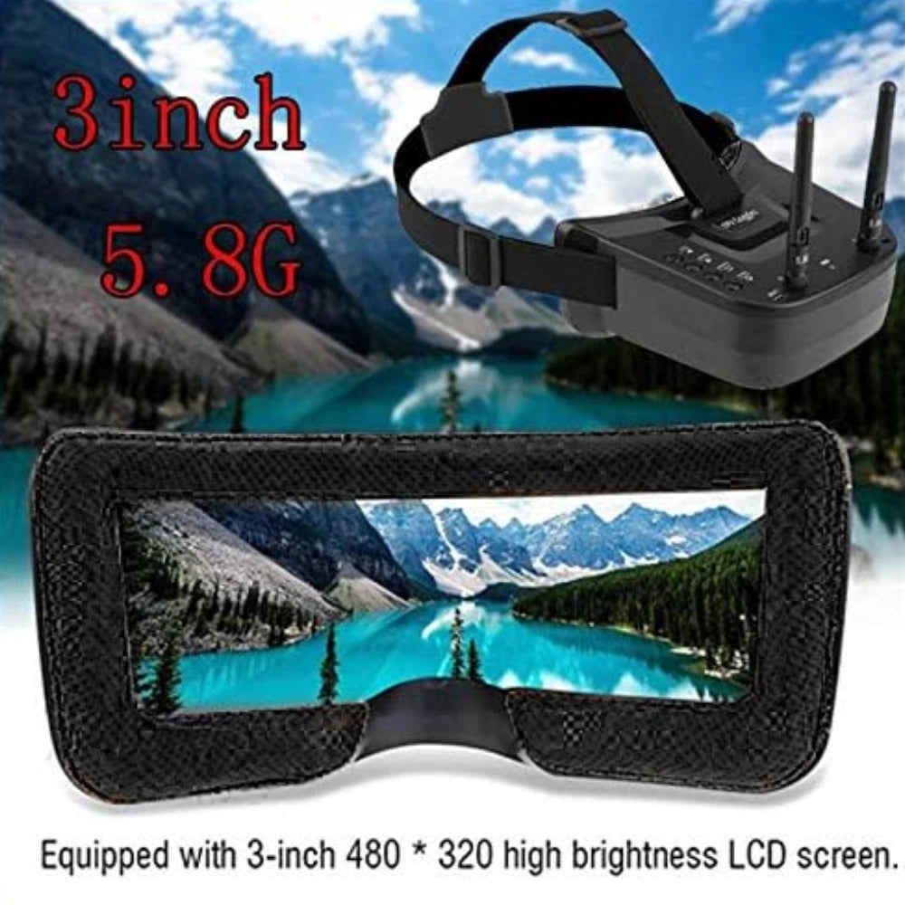 FPV Goggles 5.8G 40CH 3 inch VR009 480x320 Video Headset HD DVR Diversity FPV Goggles for Camera Drones & Accessories