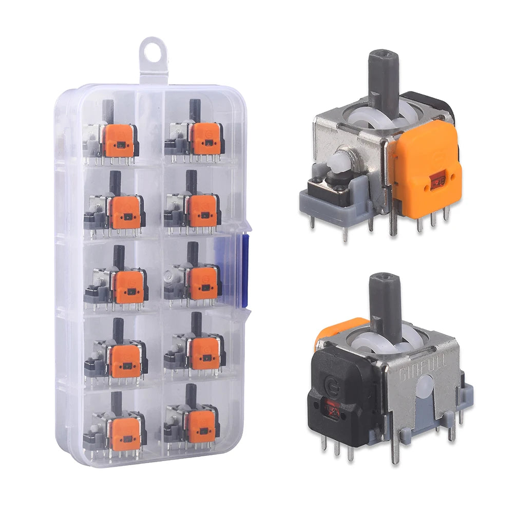 10/2PCS Hall Electromagnetic Joystick High Precision No Drifting Hall Effect Thumb Stick Joystick Rocker Module for PS4/PS5/Xbox