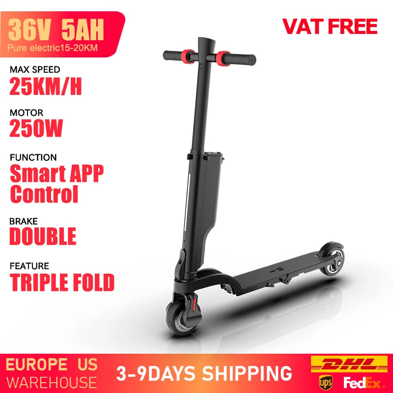HUANCI X6 electric scooter adults Foldable electric kick scooters 350W scooters electric 36V 7.5A e scooter Smart APP escooters