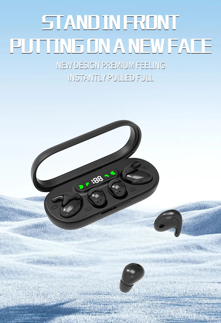 Pro Gaming Earbuds with ANC Ultra Long Battery Life Noise Cancelling for Sleep