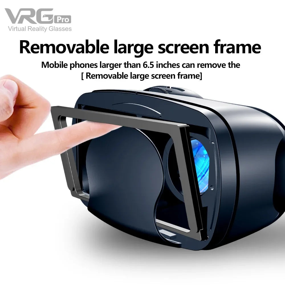Virtual Reality Glasses 3D VR Headset Smart 7 Inches Helmet for Smartphones Phone Android iPhone Lenses Binoculars Goggles Viar
