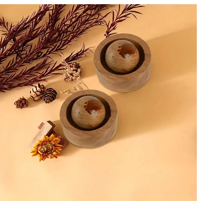 Car & Home Essential Oil Diffuser - Made of Wood Mini Cute Natural Fragrance Diffuser Suitable for Bedroom Living Room Bathroom