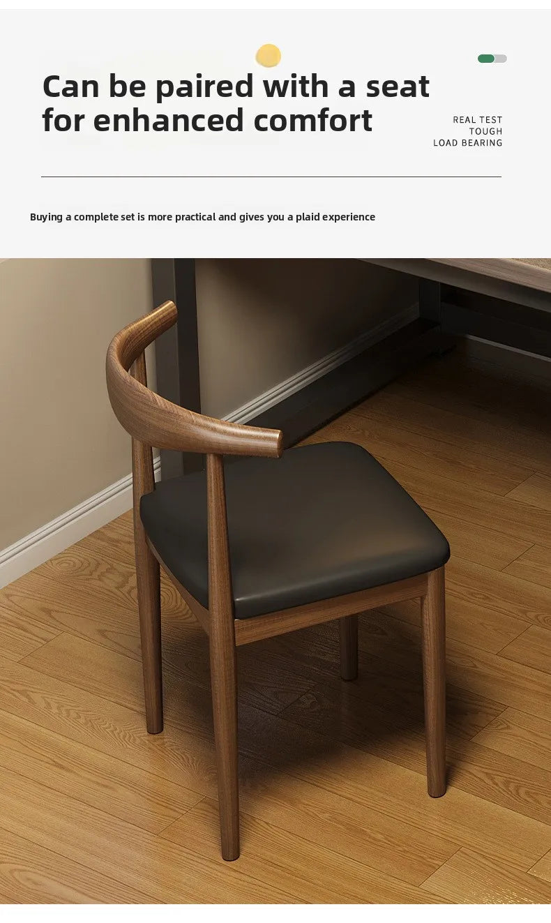 80/100/120/140/160cm Office Desk 15mm Wood Desktop Computer Table with Steel Frame Study Writing Desk for Home Office Workspace