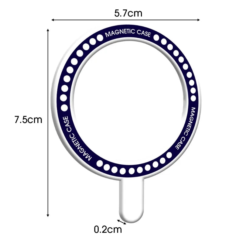 Magsafe Magnetic Wireless Charger Ring Universal Magnetic Adapter Sticker Ring Accessories Metal Ring for IPhone 14 13 12 Pro