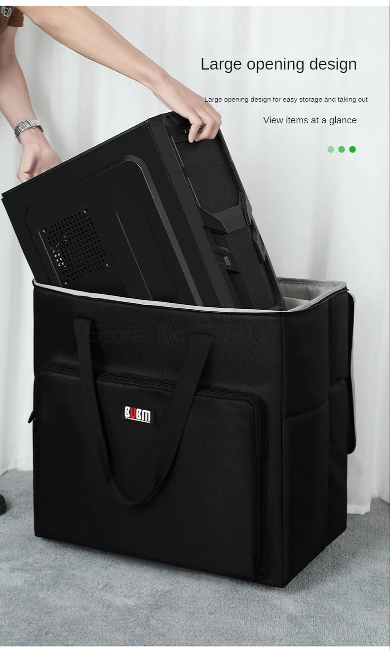 Desktop Gaming Computer PC Carrying Case Travel Storage Carrying BagComputer Main Processor Case and Monitor