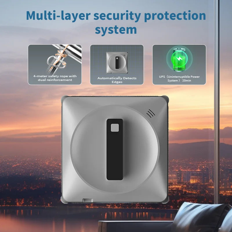 Vacuum cleaning robot, intelligent memory, high-vacuum vacuum cleaner, laser sensor, glass cleaning robot
