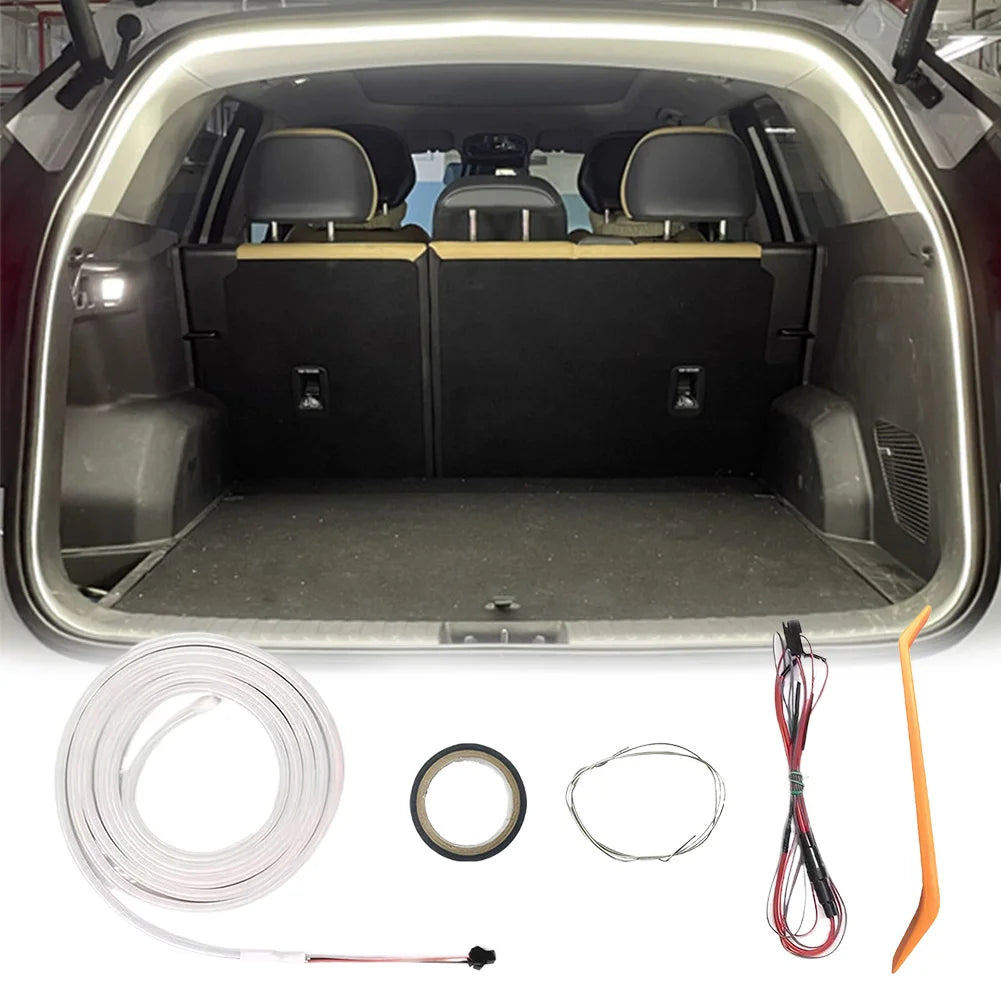 LED Car Trunk Light Strip Self Adhesive Light Strip Auto Sensor Tail Light Strip for Sedan SUV Hatchback Pickup