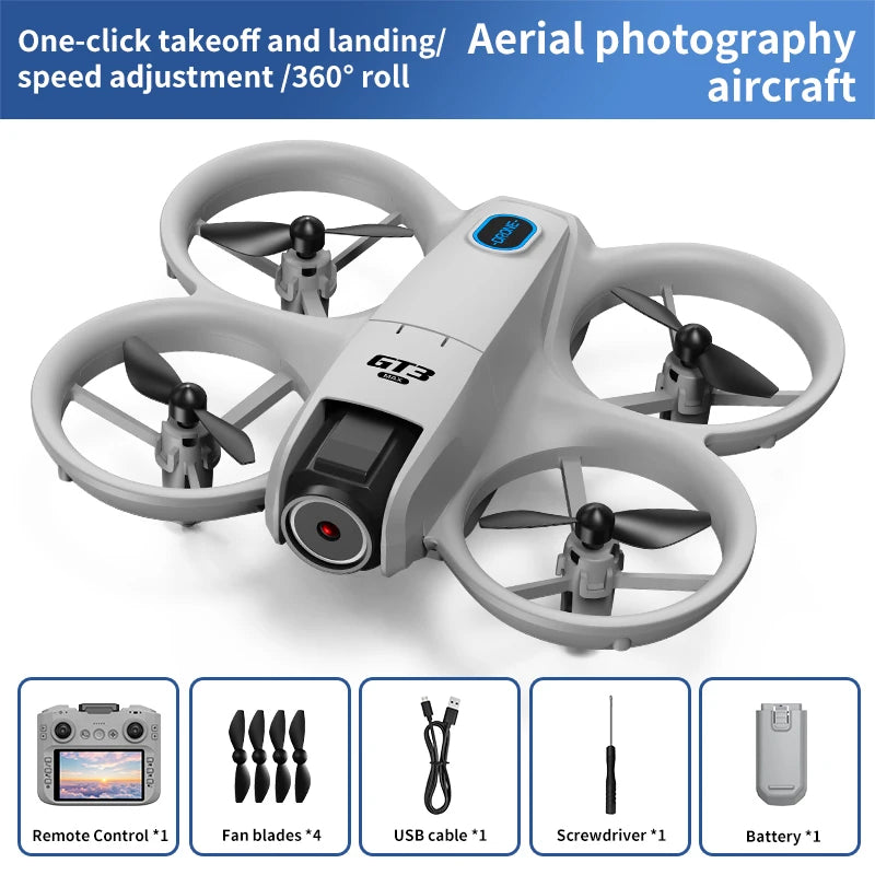 GT3 Max Drone 8K HD Aerial Photography Large Screen Optical Flow Positioning Brushless Intelligent Obstacle Avoidance New