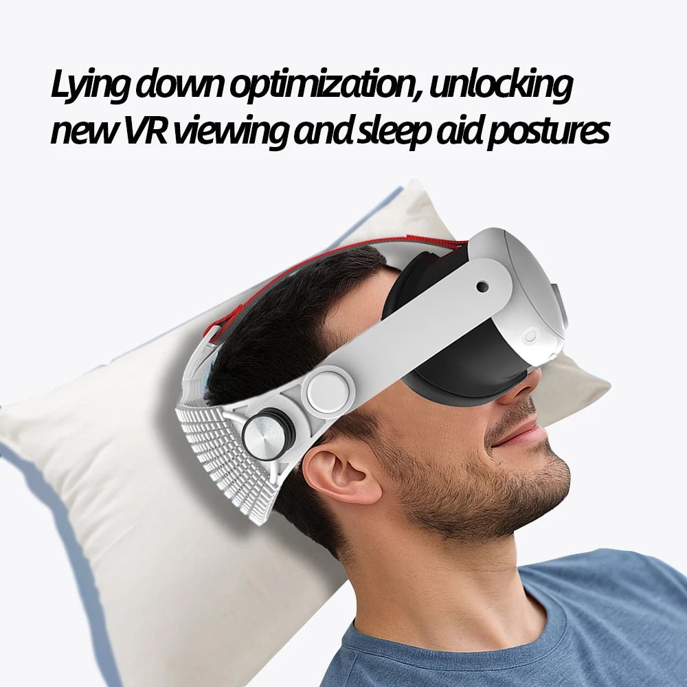 VR Meta Quest3 and Quest3S Headbands Adjustable Size Comfortable Breathable Soft Rubber Headband Accessories