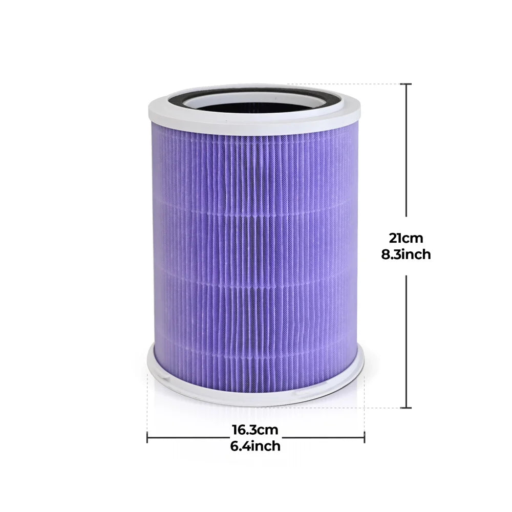 2-in-1 Air Purifier with Humidifier Combo for Home Allergies and Pets Hair, Smokers in Bedroom, H13 True HEPA Filter