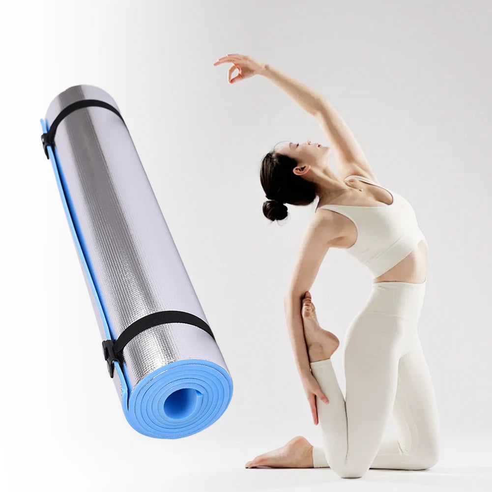10mm Yoga Mat Anti-skid Sports Exercise Mat Moistureproof Thickened Camping Picnic Mat EVA Foam Sleeping Pad for Yoga & Pilates