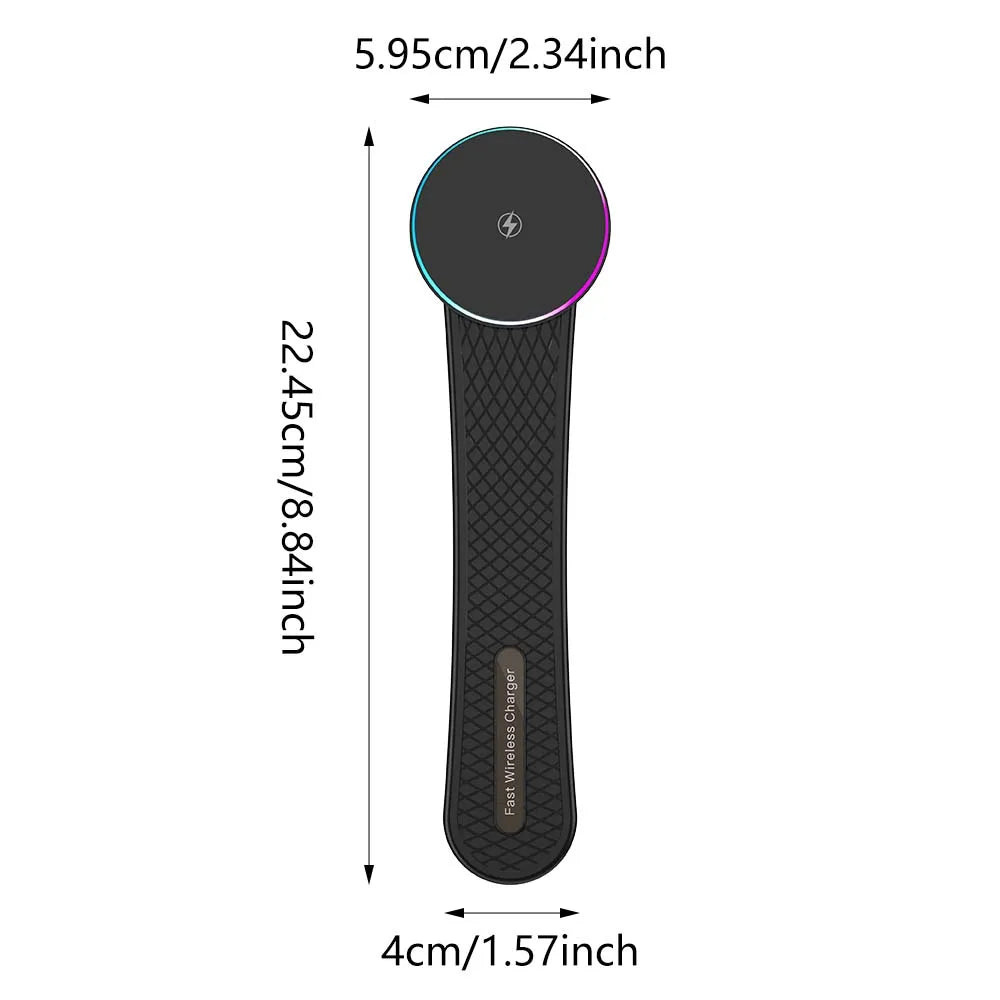 15w Car holder magnetic wireless charger compatible with iPhone MagSafe 17 16 15 14 13 12 car mount charger adjustable angle