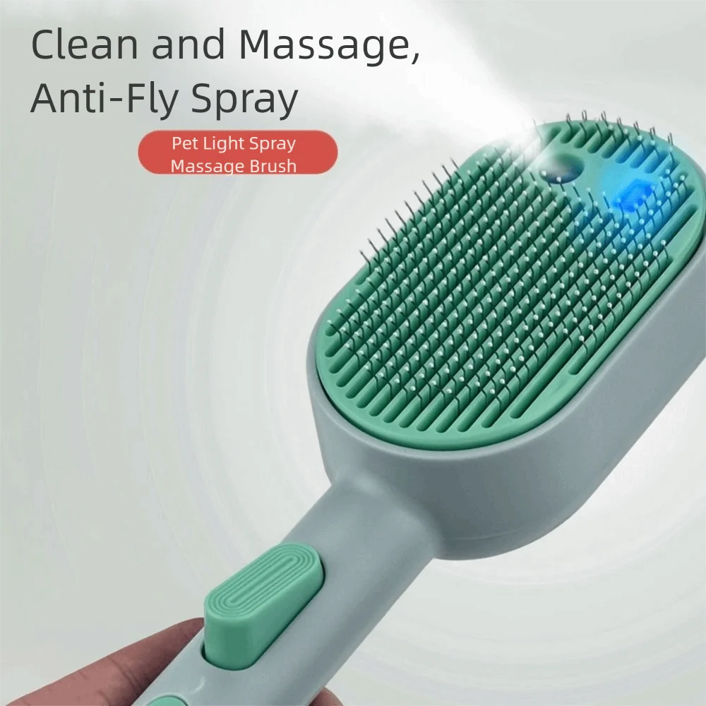 Pet Grooming Tool USB Charging Pet Spray Hair Comb Portable Professional Pet Steam Brush Efficiently Cat Spray Brush Bathing