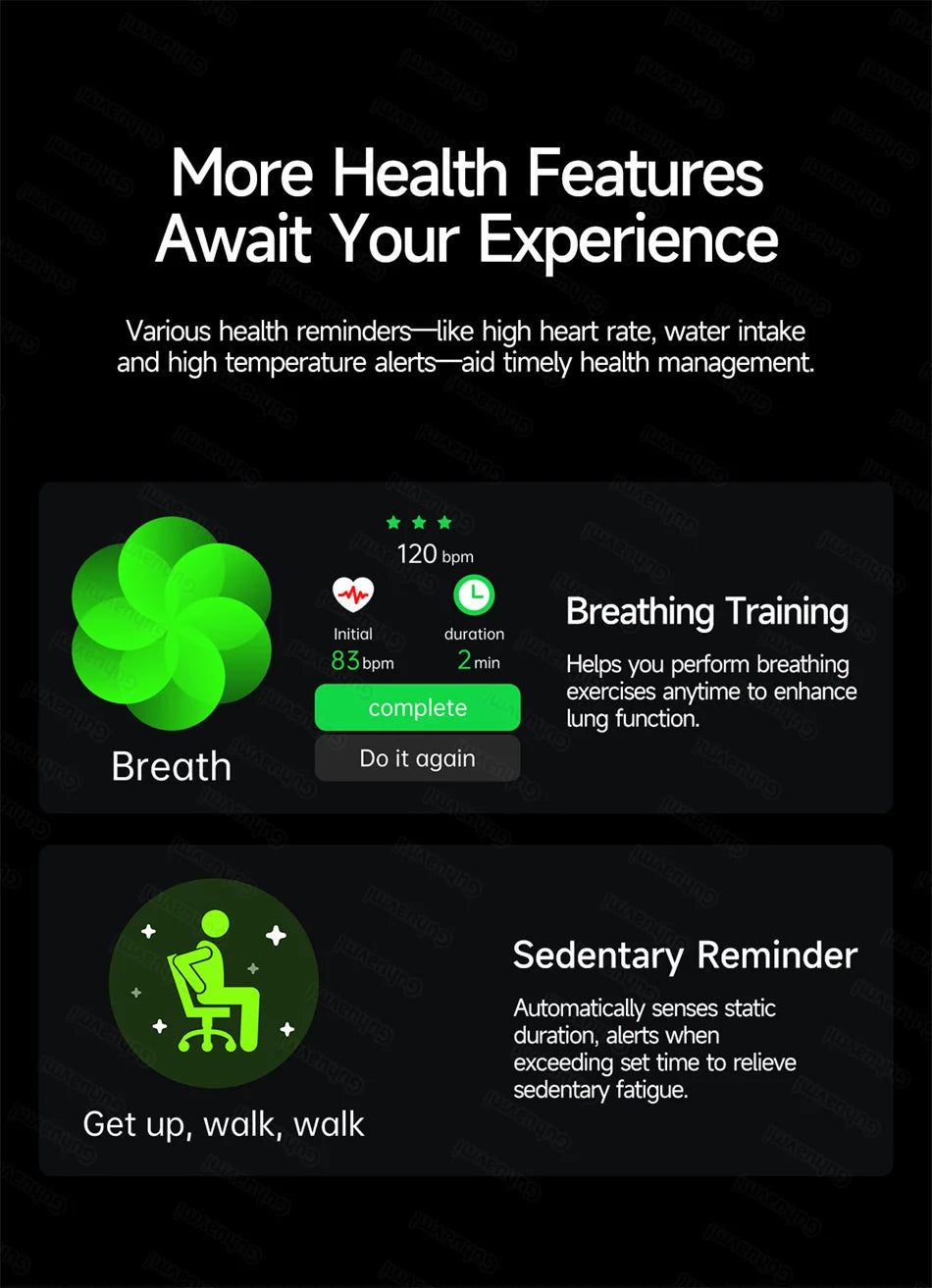 Smart Watch 650nm Dual probe laser health conditioning Blood oxygen Pressure Uric Acid Blood lipid ECG Smartwatch for Man Women