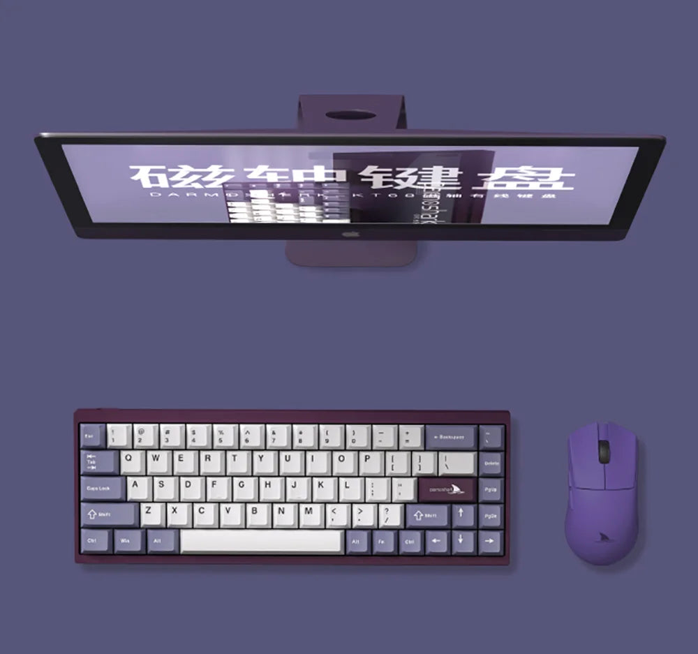 Darmoshark KT68 Pro Gaming Mechanical Keyboard Wired Hot Swap 68 Keys Aluminum Alloy Customized Magnetic Axis Kailh Switch