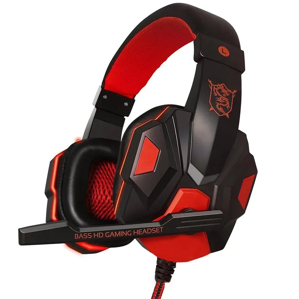 Adjustable Gamer Headset 120° Wired for PS4/PS5/Xbox/Smartphone/PC with Noise Cancelling Mic - Gaming Headphone