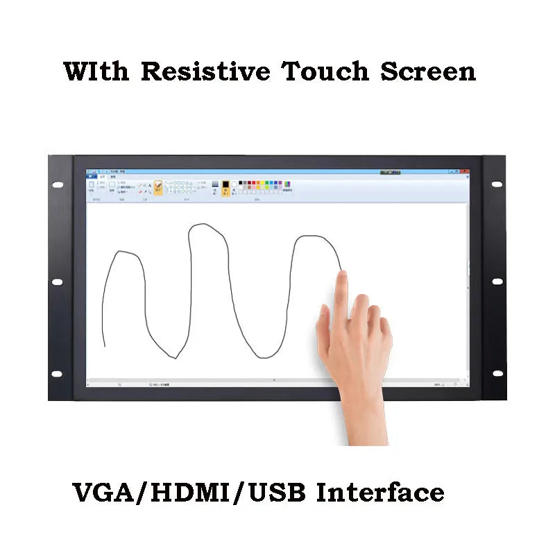 18.5 Inch 1920*1080 Industrial Touch Monitor HDMI VGA USB LCD Display VESA Wall Mount Open Frame Embedded Monitor For Equipment