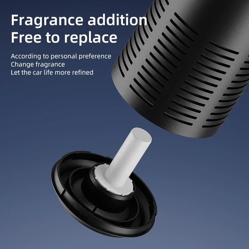 Mini Air Purifier with Aromatherapy Sticks True HEPA Filter Cleans Air & Eliminates 99.97% of Dust, Odors - Cars, School, Office
