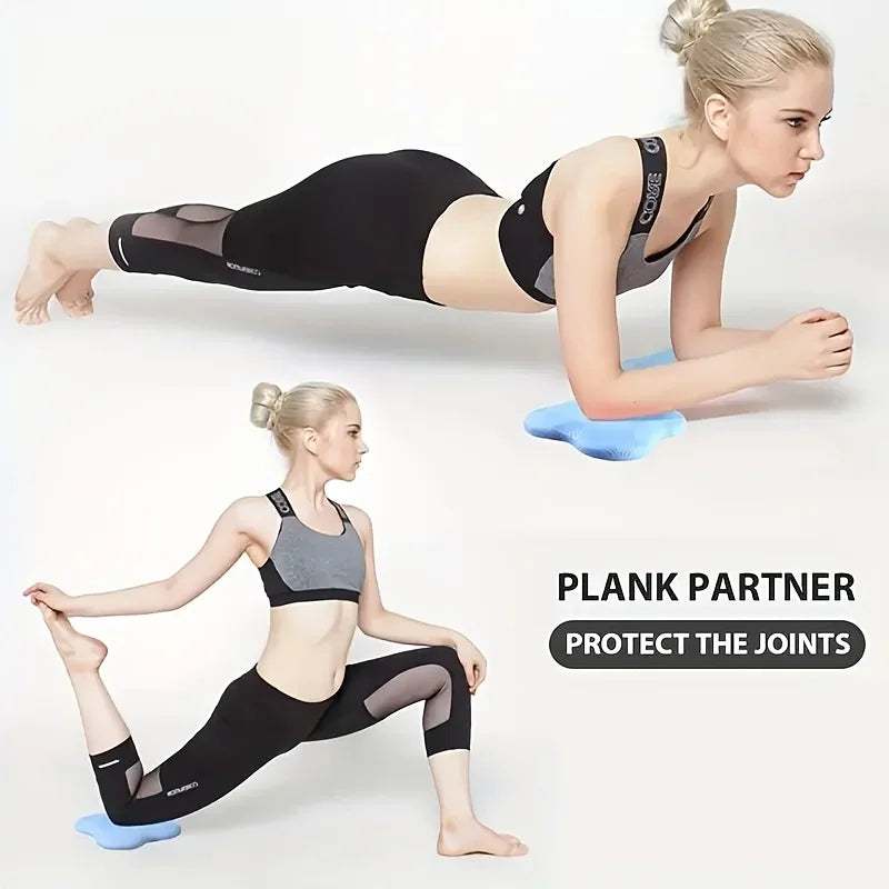 2Pcs Tpe Yoga Kneeling Mats Thickened Anti Slip Yoga Kneeling Protective Pad Sport Fitness Elbow Knee Mat Knee Soft Flat Support
