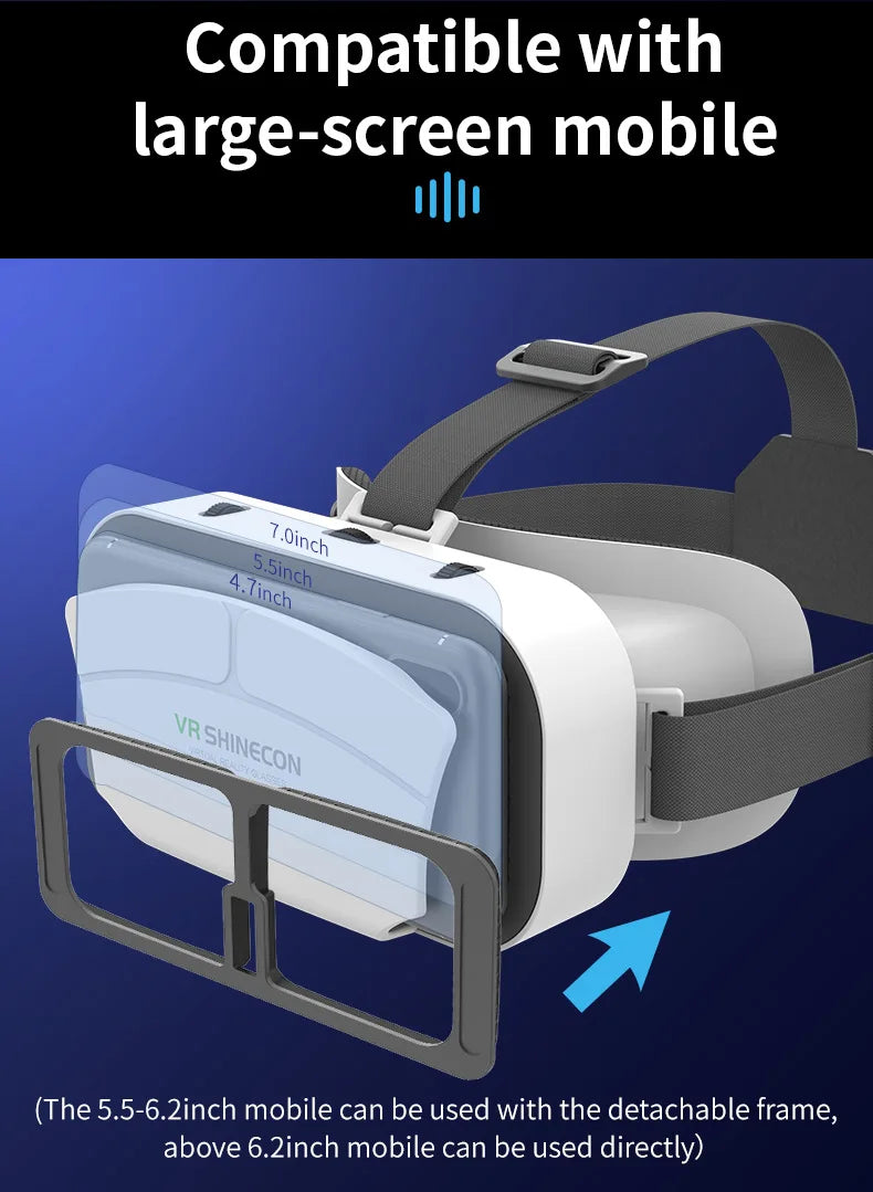 Virtual Reality VR Glasses Headset Viar Devices 3D Helmet Lenses Smart Goggles For Phone Smartphones Cell Viewer Mobile Game Set