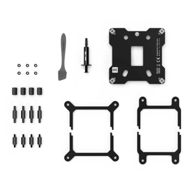 Alphacool Core 1 CPU Water Block Compatible AMD AM4,AM5,For INTEL LGA 1700,1851 Cooler,Nickel Plated Copper,Black,Silver,White