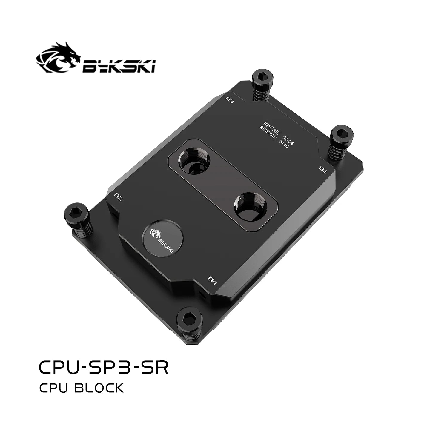 Bykski CPU-SP3-SR, CPU-SP5-SR CPU Water Block Use for AMD SP3 SP5 Server AI Cloud Computing Liquid Cooling All-Metal