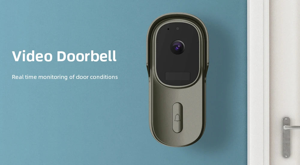 Tuya Video Doorbell WiFi Wireless Door Bell DC AC Battery Powered 1080P 2MP Waterproof with Alexa Door bell Camerar Smart Home